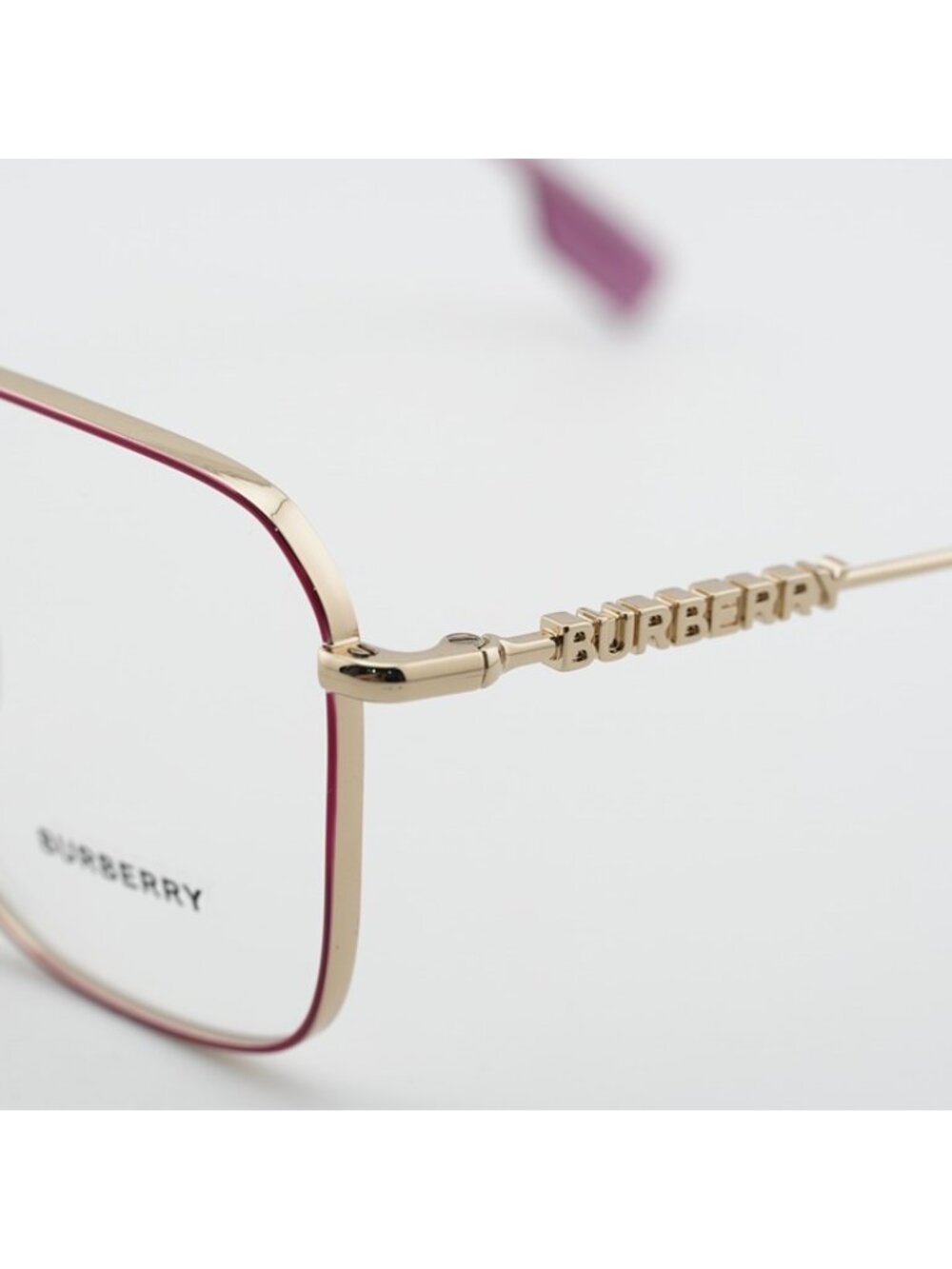 Burberry BE1382D 1357 Eyeglasses Gold / Purple 55mm Square Frame - Picture 2 of 10